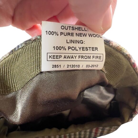 2012 Flat cap Newsboy hat pure new wool blend large - Picture 8 of 9